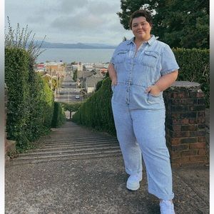 Denim coveralls